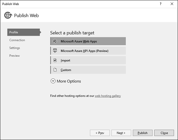 Microsoft Azure Web 应用程序