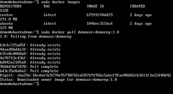 Docker 拉取命令