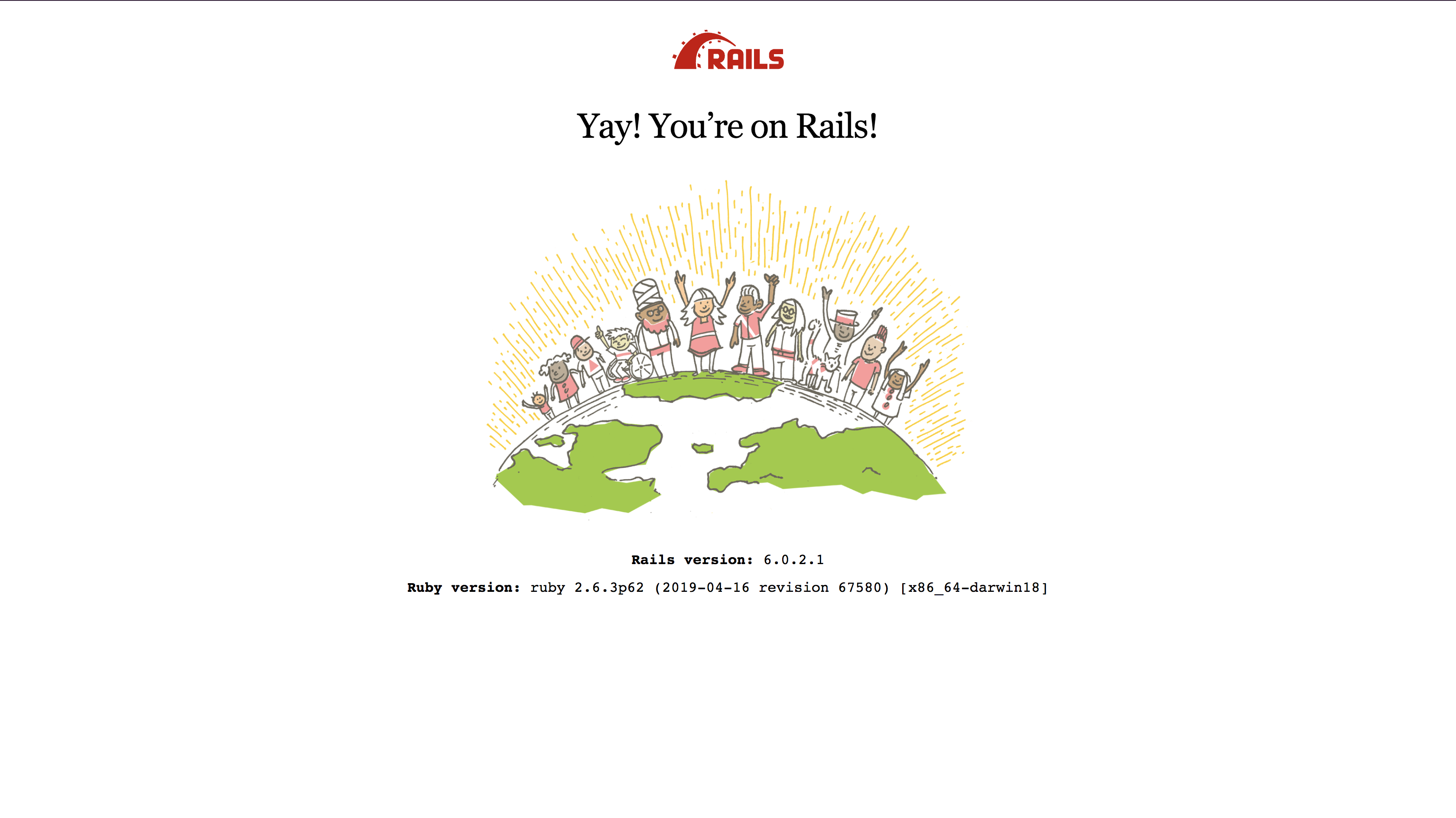 Rails 欢迎页面