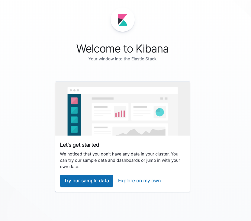 Kibana 欢迎屏幕