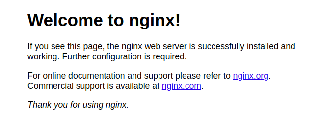 Nginx 默认页面